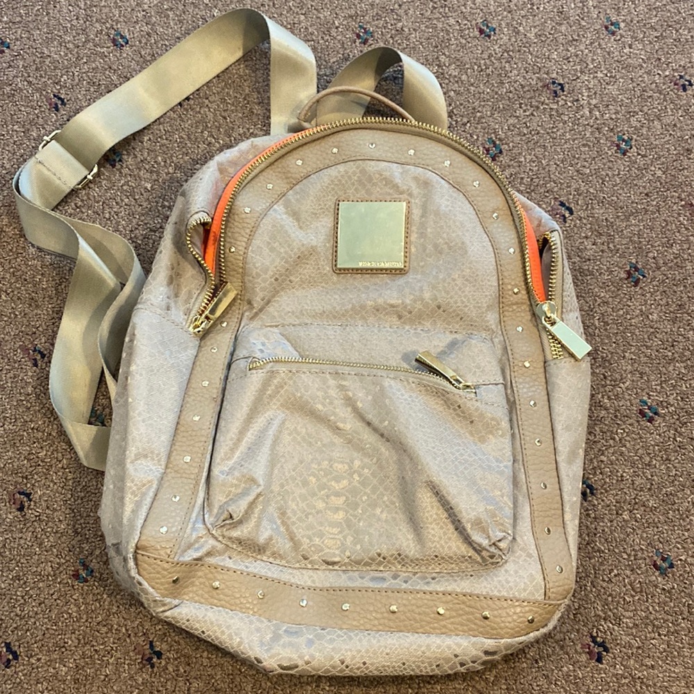 Vince Camuto Beige Nylon Backpack